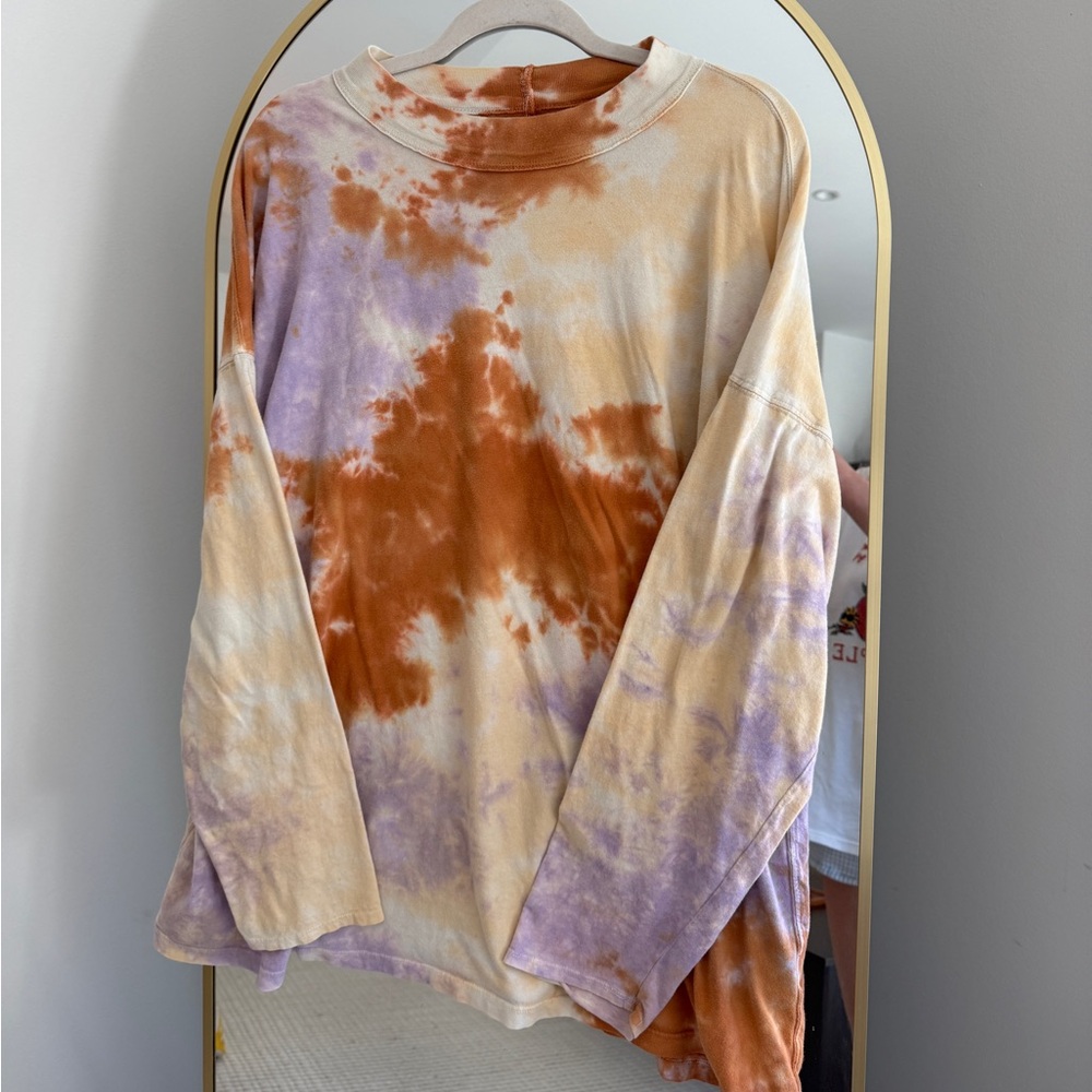 We the Free Tie-Dye Mockneck Long Sleeve